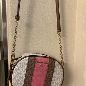 Michael Kors Multicolor Crossbody Bag with Gold Chain